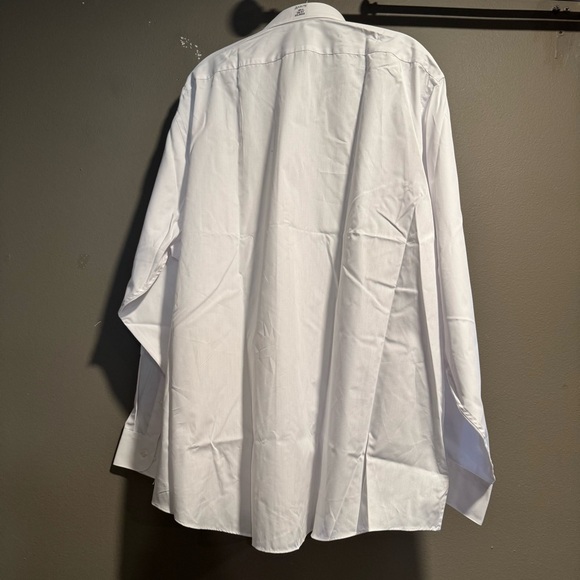 Arrow White Poplin Men's Shirt Size 18.5/ 36-37 - Picture 2 of 9